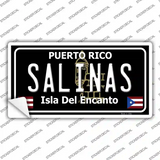 Salinas Puerto Rico Black Novelty Sticker Decal