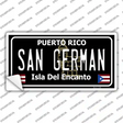 San German Puerto Rico Black Novelty Sticker Decal