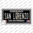 San Lorenzo Puerto Rico Black Novelty Sticker Decal