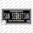 San Sebastian Puerto Rico Black Novelty Sticker Decal