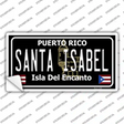 Santa Isabel Puerto Rico Black Novelty Sticker Decal