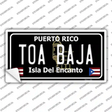 Toa Baja Puerto Rico Black Novelty Sticker Decal