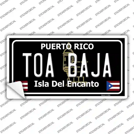 Toa Baja Puerto Rico Black Novelty Sticker Decal