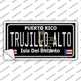 Trujillo Alto Puerto Rico Black Novelty Sticker Decal