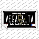 Vega Alta Puerto Rico Black Novelty Sticker Decal