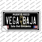 Vega Baja Puerto Rico Black Novelty Sticker Decal