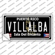 Villalba Puerto Rico Black Novelty Sticker Decal