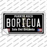Boricua Puerto Rico Black Novelty Sticker Decal