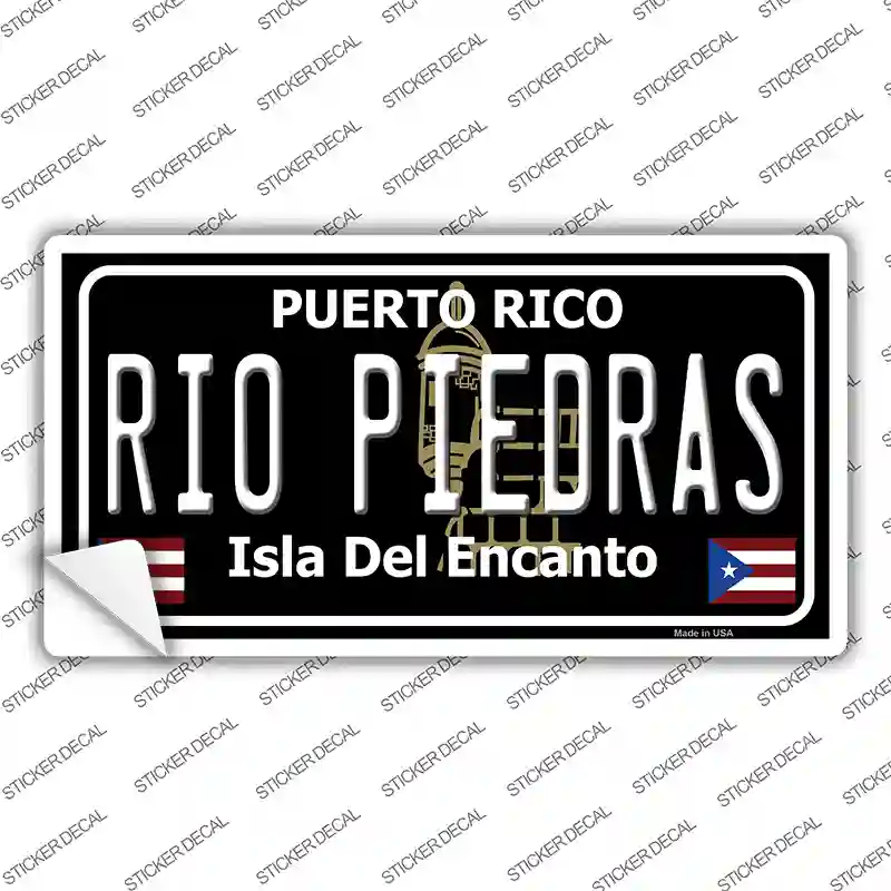 Rio Piedras Puerto Rico Black Novelty Sticker Decal