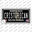 Cristorican Puerto Rico Black Novelty Sticker Decal