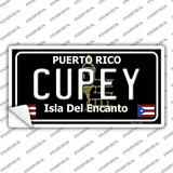 Cupey Puerto Rico Black Novelty Sticker Decal