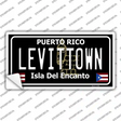 Levittown Puerto Rico Black Novelty Sticker Decal