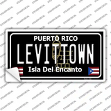 Levittown Puerto Rico Black Novelty Sticker Decal