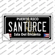 Santurce Puerto Rico Black Novelty Sticker Decal