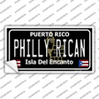 Philly Rican Puerto Rico Black Novelty Sticker Decal