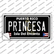 Princesa Puerto Rico Black Novelty Sticker Decal