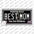 Best Mom Puerto Rico Black Novelty Sticker Decal