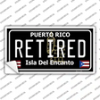Retired Puerto Rico Black Novelty Sticker Decal