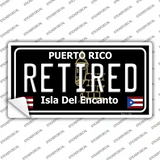 Retired Puerto Rico Black Novelty Sticker Decal