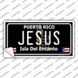Jesus Puerto Rico Black Novelty Sticker Decal