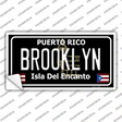 Brooklyn Puerto Rico Black Novelty Sticker Decal