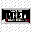 La Perla Puerto Rico Black Novelty Sticker Decal