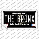 The Bronx Puerto Rico Black Novelty Sticker Decal