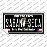 Sabana Seca Puerto Rico Black Novelty Sticker Decal