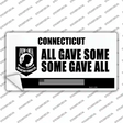 Connecticut POW MIA Some Gave All Novelty Sticker Decal