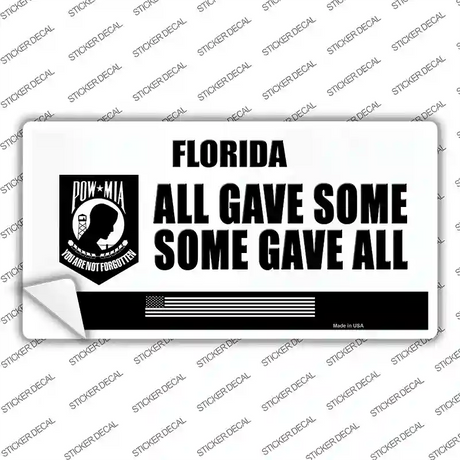 Florida POW MIA Some Gave All Novelty Sticker Decal