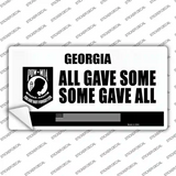 Georgia POW MIA Some Gave All Novelty Sticker Decal