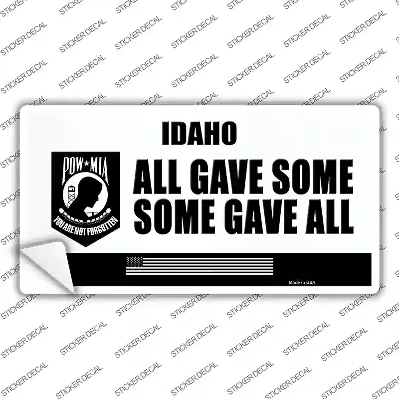 Idaho POW MIA Some Gave All Novelty Sticker Decal