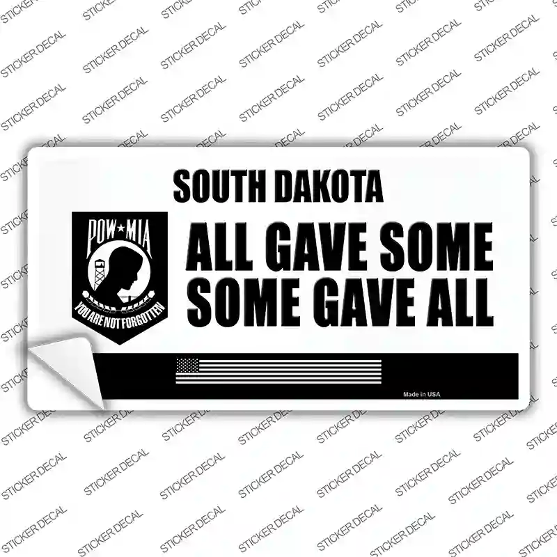 South Dakota POW MIA Some Gave All Novelty Sticker Decal