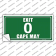 Exit 0 Cape May Novelty Sticker Decal