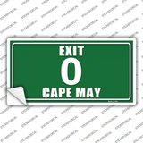 Exit 0 Cape May Novelty Sticker Decal
