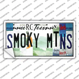 Smoky Mountains License Plate Art Novelty Sticker Decal
