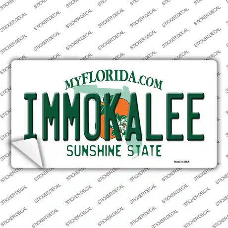 Immokalee Florida Novelty Sticker Decal