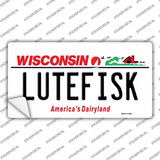 Lutefisk Wisconsin Novelty Sticker Decal
