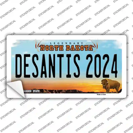 Desantis 2024 North Dakota Novelty Sticker Decal