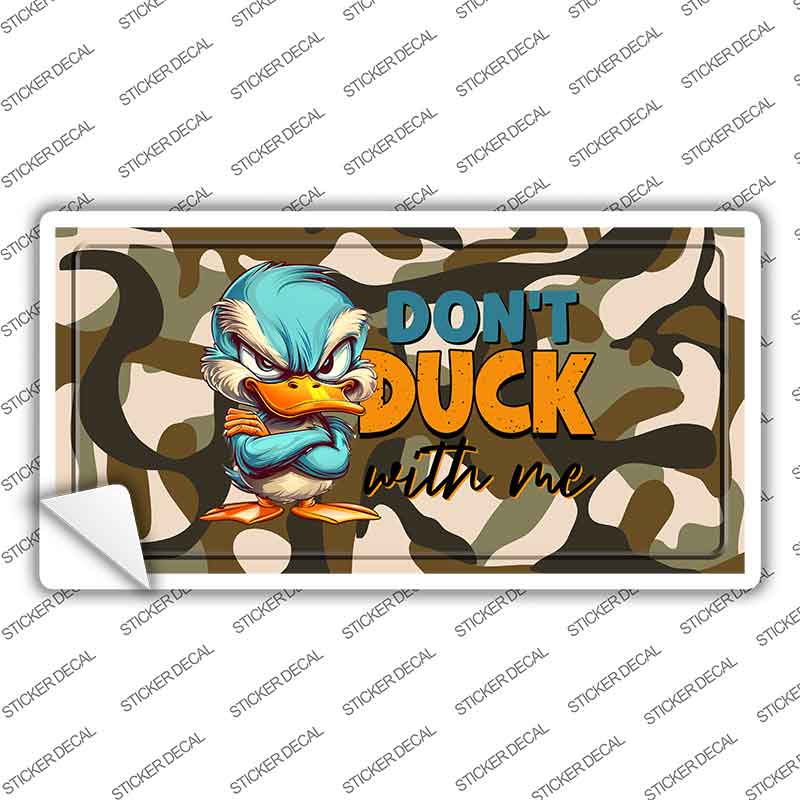 Dont Duck with Me Flag Novelty Sticker Decal LP-14460s