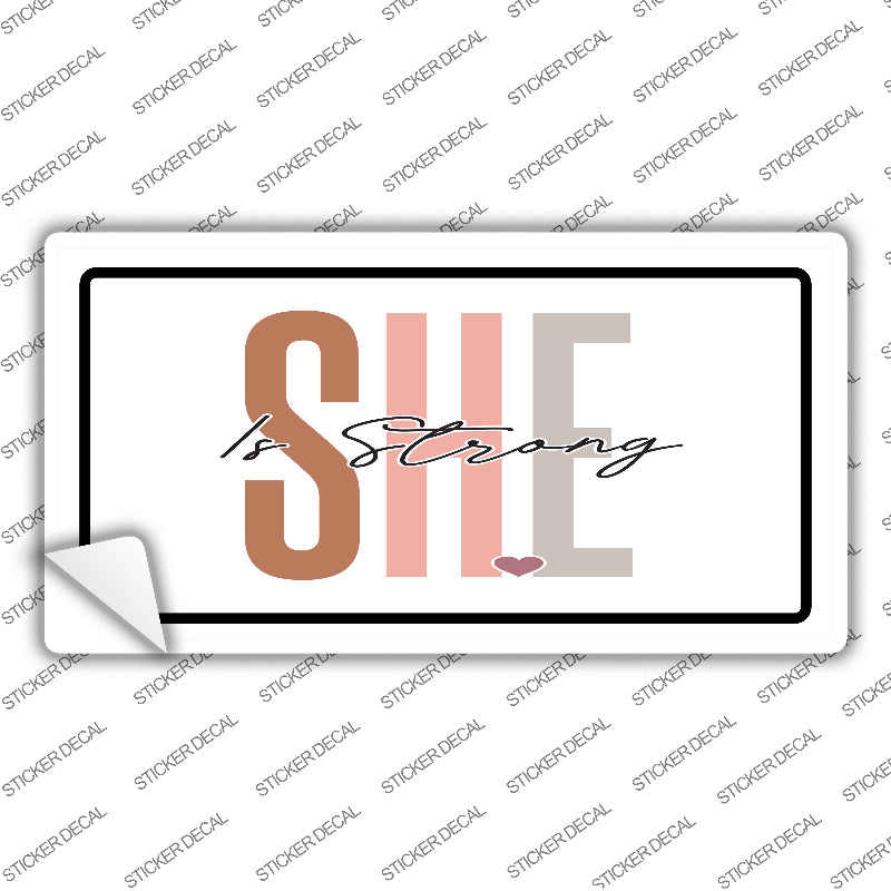 She Is Strong Novelty Sticker Decal LP-14477s