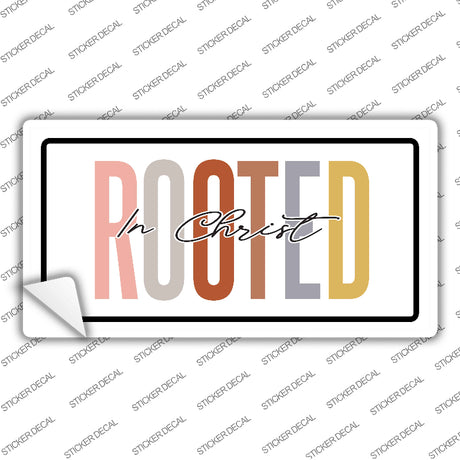 Rooted In Christ Novelty Sticker Decal LP-14481s