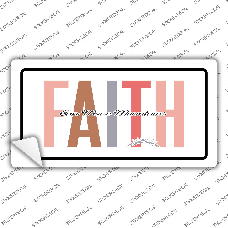 Faith Can Move Mountains Novelty Sticker Decal LP-14486s