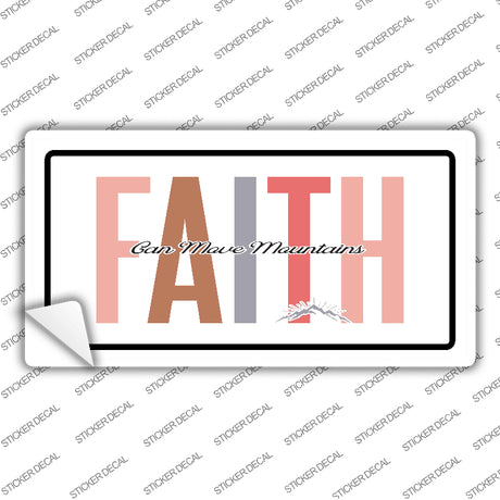 Faith Can Move Mountains Novelty Sticker Decal LP-14486s