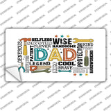 Dad Qualities Novelty Sticker Decal LP-14497s