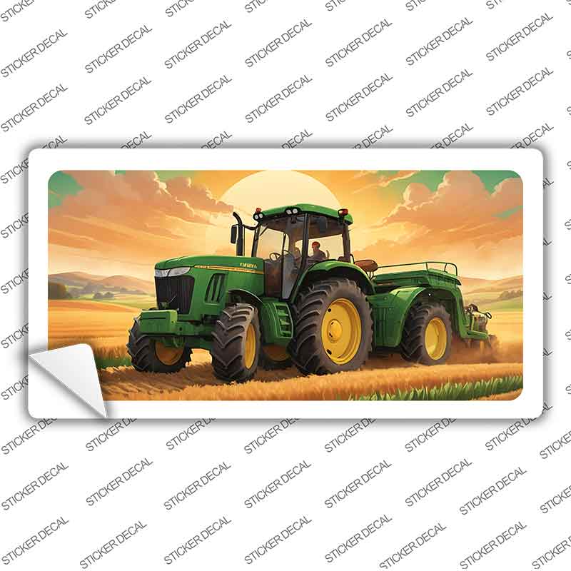 Tractor Sunset Novelty Sticker Decal LP-14508s