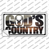 Gods Country Novelty Sticker Decal LP-14517s