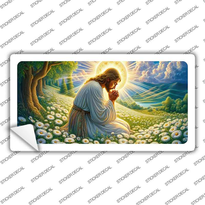 Jesus Praying Novelty Sticker Decal LP-14521s