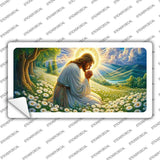 Jesus Praying Novelty Sticker Decal LP-14521s