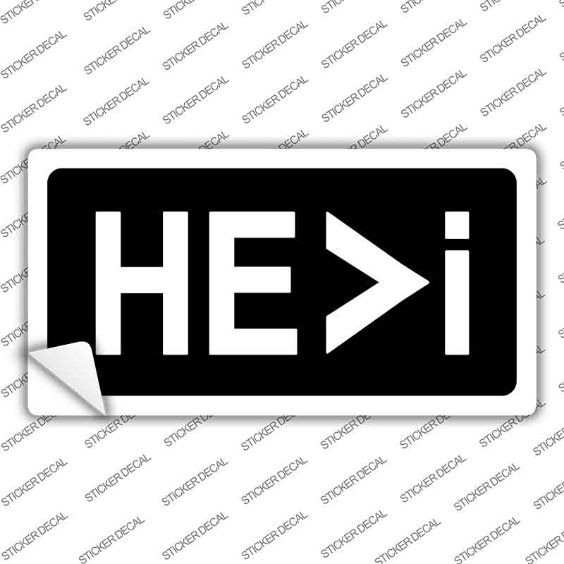 HE>i Novelty Sticker Decal LP-14526s